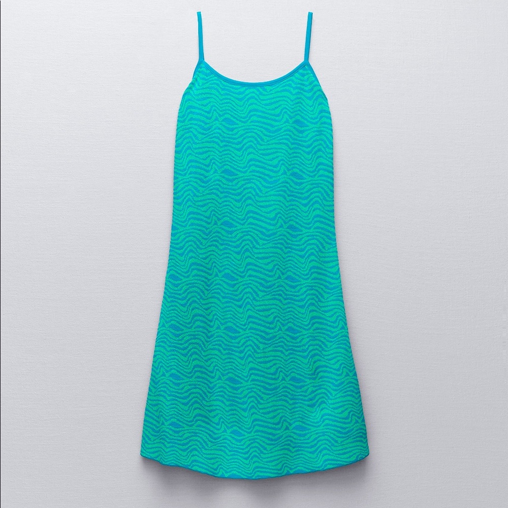 Zara Jacquard Mini Dress NWT
